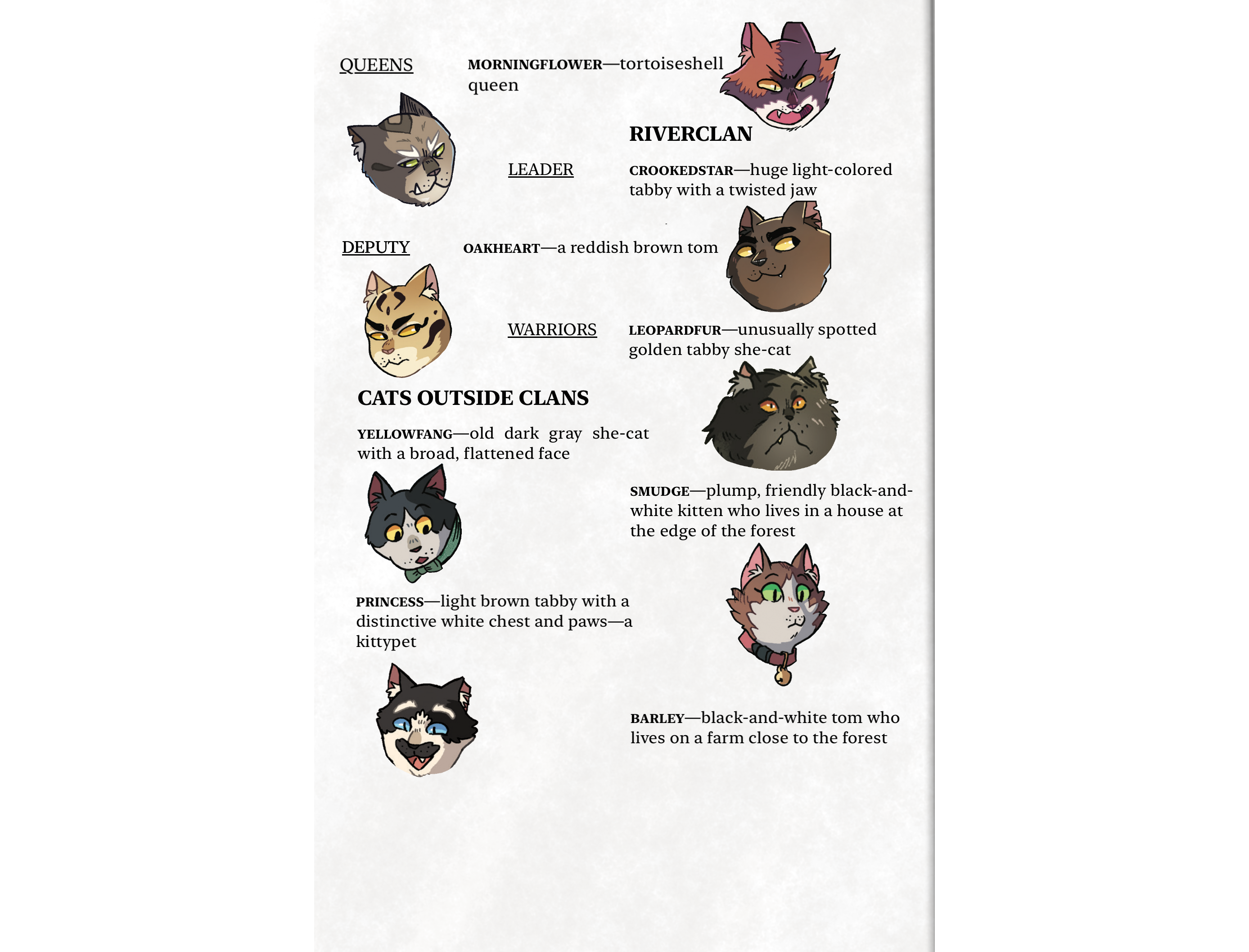 Unseen artwork: allegiances for The Prophecies Begin graphic novels