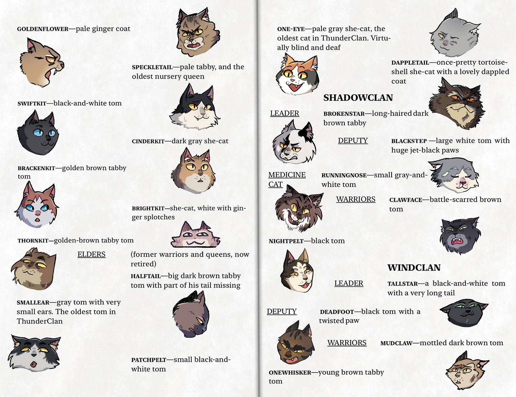 Unseen artwork: allegiances for The Prophecies Begin graphic novels