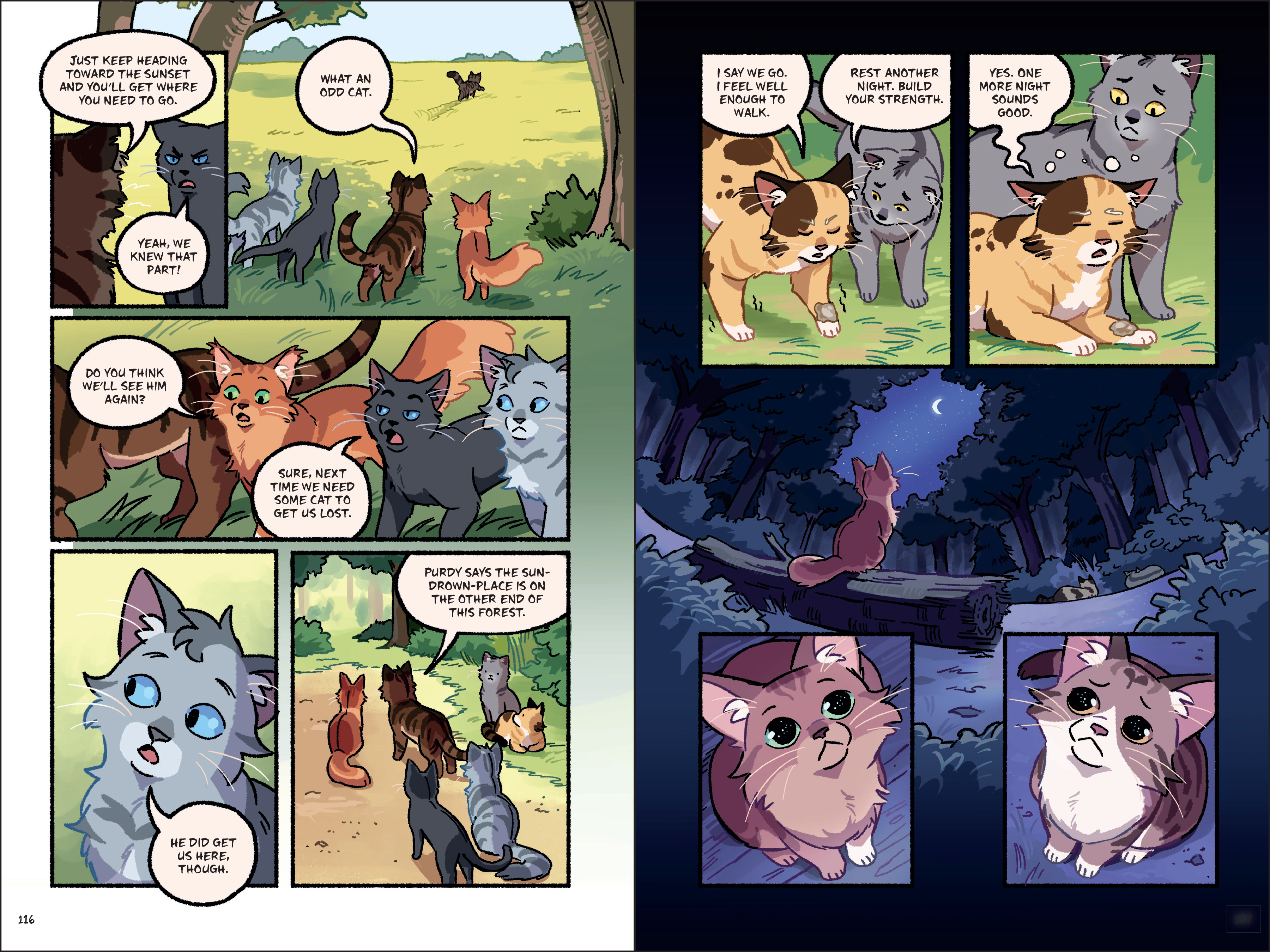 Sneak peek! The New Prophecy graphic novel book 1