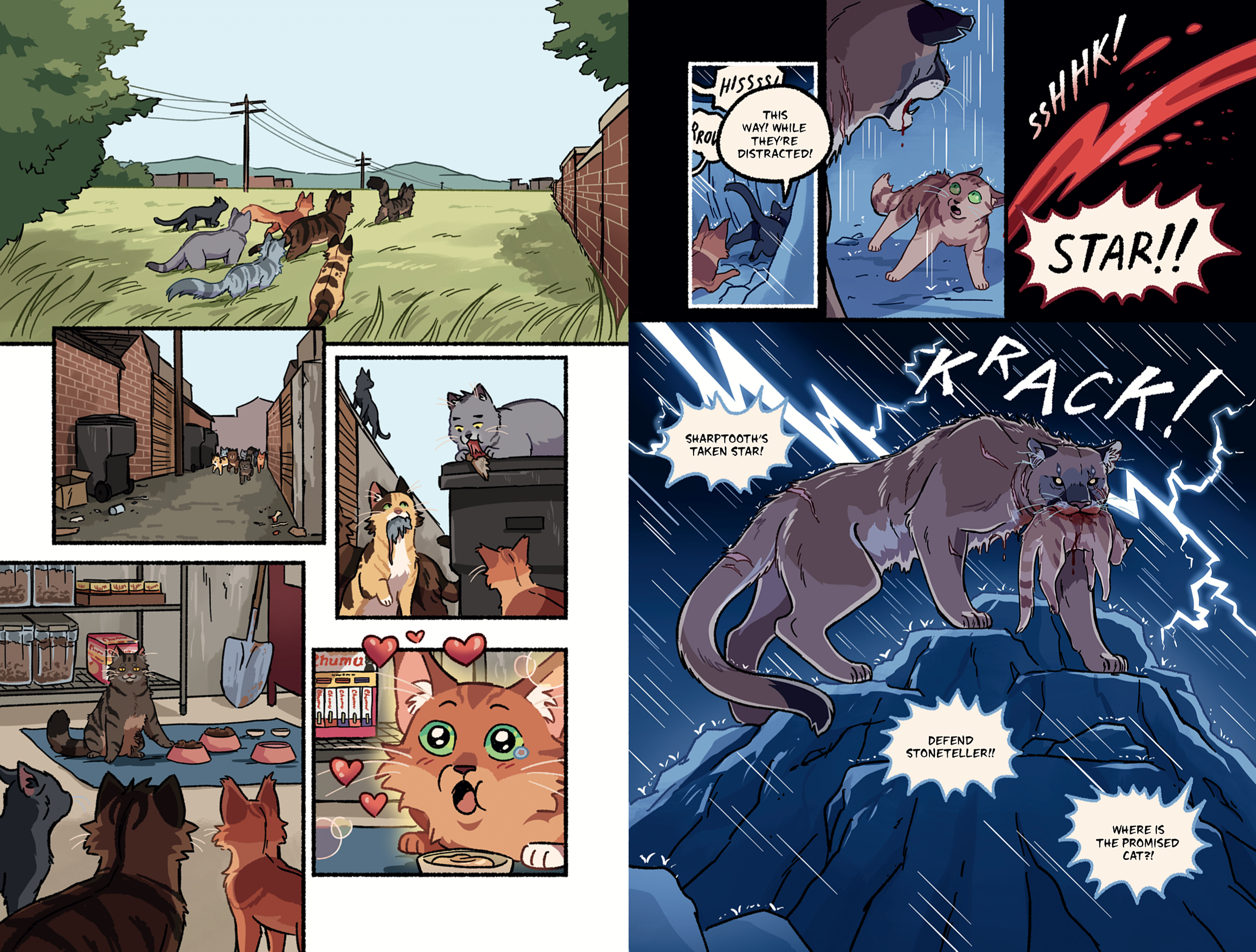 Sneak peek! The New Prophecy graphic novel book 1