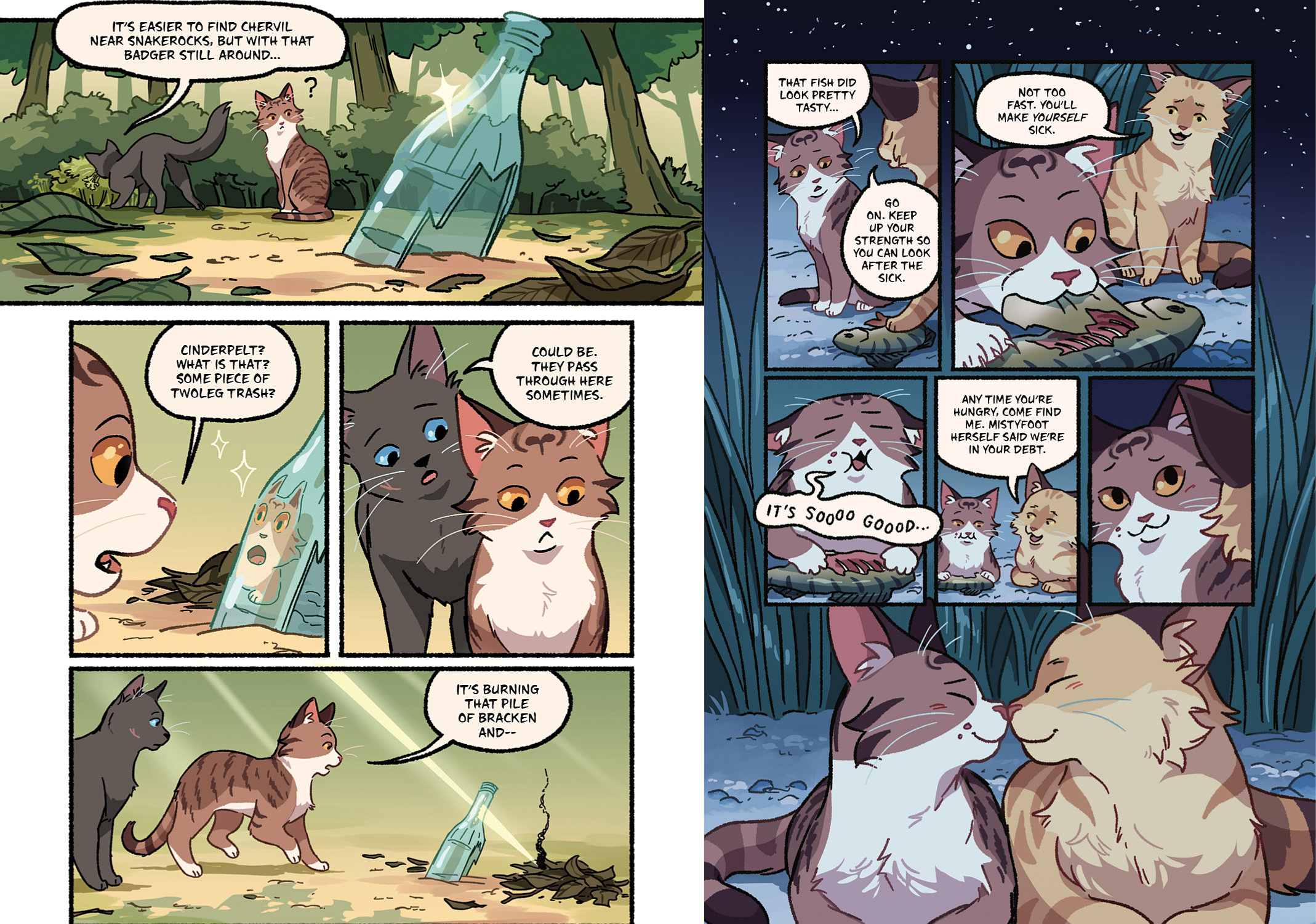 Sneak peek! The New Prophecy graphic novel book 1