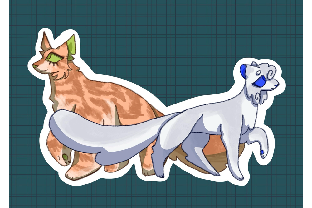 fluttershadow – Rufus and Shyfrost challenge