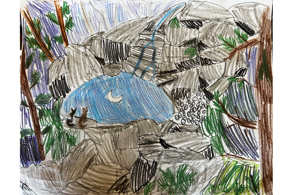 Leopardpelt – Moonpool art challenge