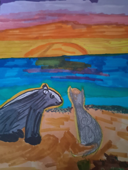 TumbleTheArtCat – Sun-drown-place challenge